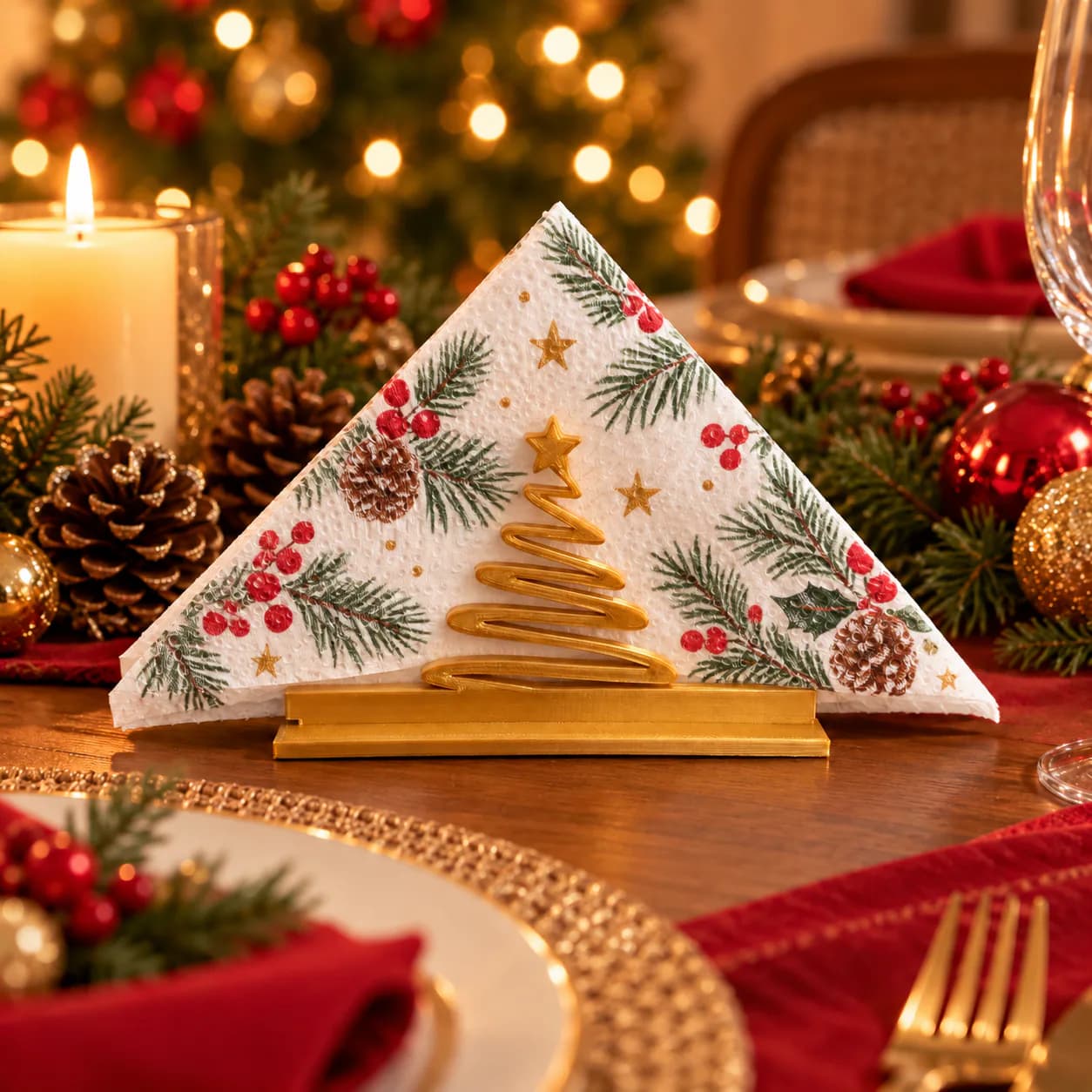 Pine Tree Outline Napkin Holder